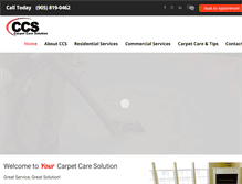 Tablet Screenshot of carpetcaresolution.com
